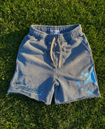 Load image into Gallery viewer, Celestial S3 Starstruck Powder Blue Sunfade Shorts
