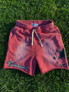 Celestial S3 Starstruck Red Sunfade Shorts