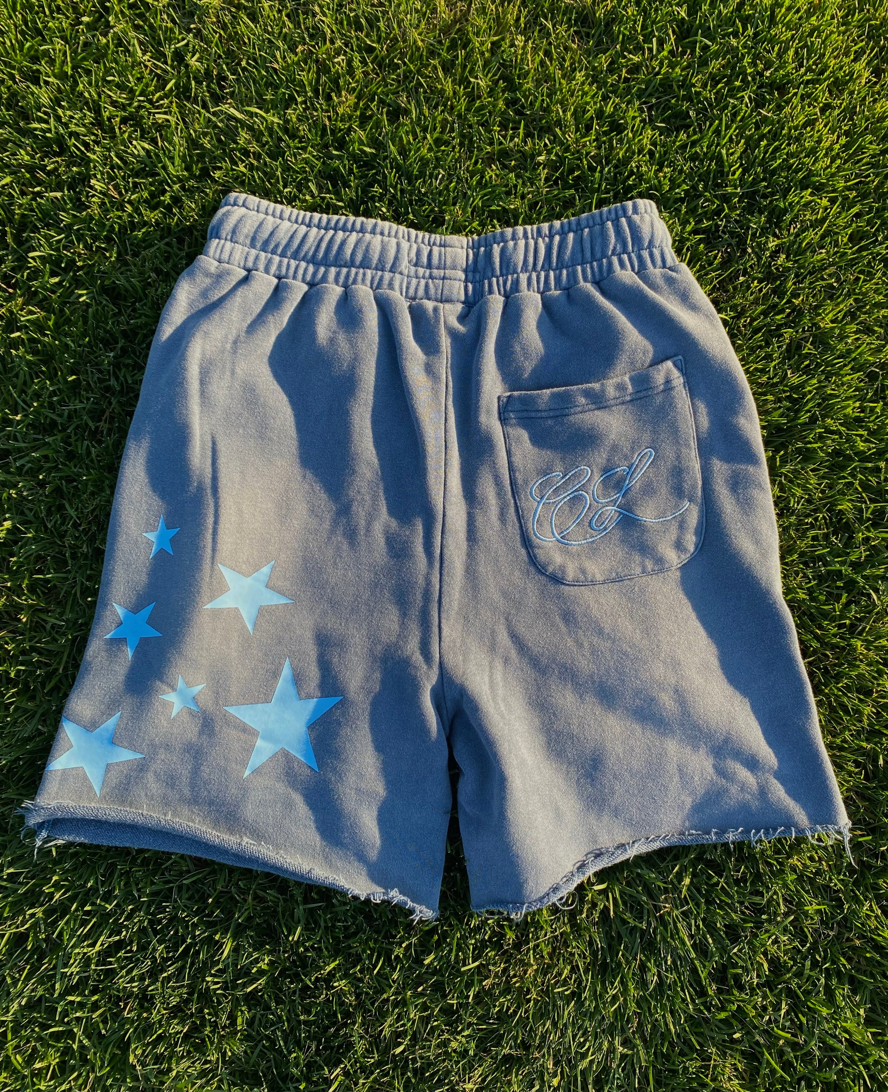 Celestial S3 Starstruck Powder Blue Sunfade Shorts