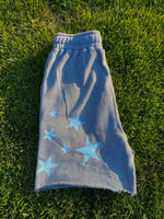 Load image into Gallery viewer, Celestial S3 Starstruck Powder Blue Sunfade Shorts
