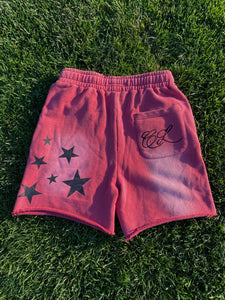 Celestial S3 Starstruck Red Sunfade Shorts